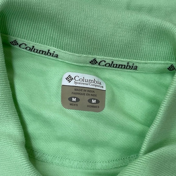 Columbia Short Sleeve Bonefish Key West Green Polo Shirt Size Medium - Picture 4 of 4